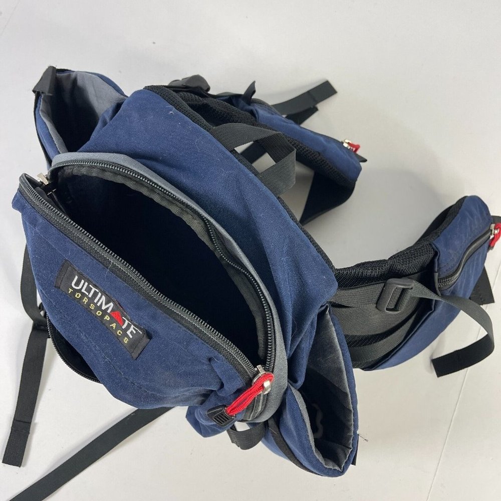 Ultimate Torsopacs Trekker Vtg Rugged Hiking Waist Pack USA Padded Dual Bottle - Picture 6 of 11